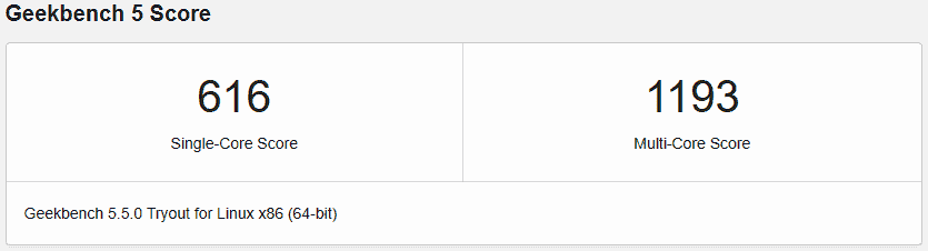 Geekbench 5 VPS VMHaus 2 Core Intel 2GB RAM Geekbench 5 VPS VMHaus 2 Core Intel 2GB RAM