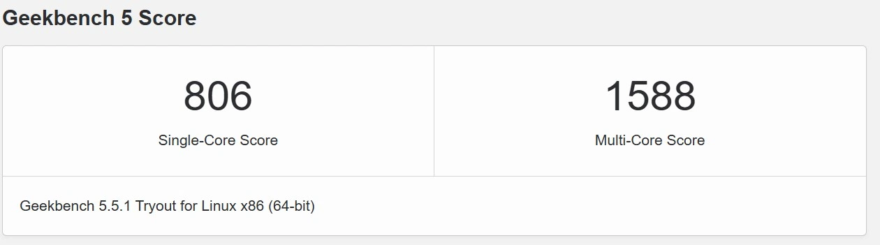 geekbench 5 vps server jumbo intel xeon gold