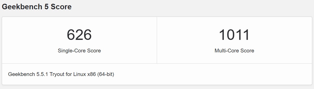 Geekbench5 Nevalite