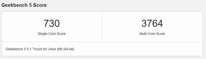 geekbench5 unihost DE