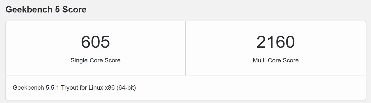 geekbench5 unihost SG
