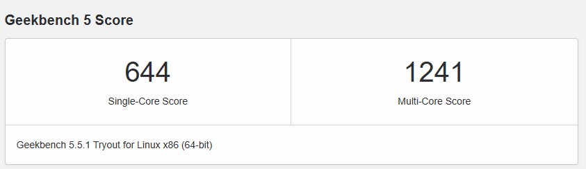 Geekbench VPS Pro Atlantic Server