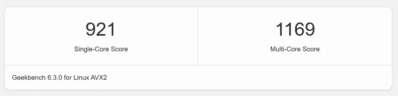 geekbench6 vps warnahost intel xeon 8158
